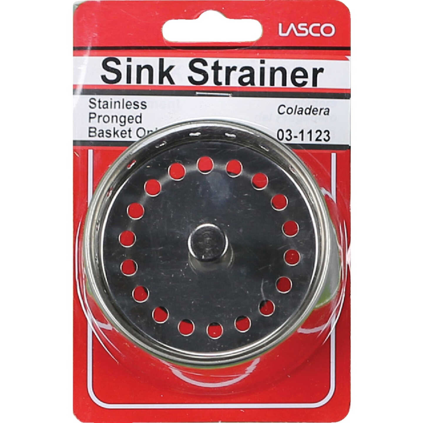Lasco 3-1/8 In. Chrome Pronged Basket Strainer Stopper Image 2