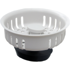 Lasco 3-3/8 In. White Duo Basket Strainer Stopper Image 1