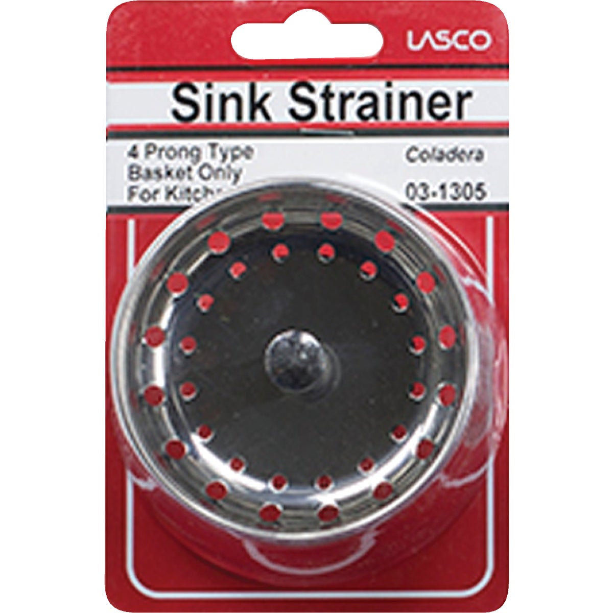 Lasco 3-1/4 In. Chrome 4-Prong Sink Basket Strainer Cup Image 2