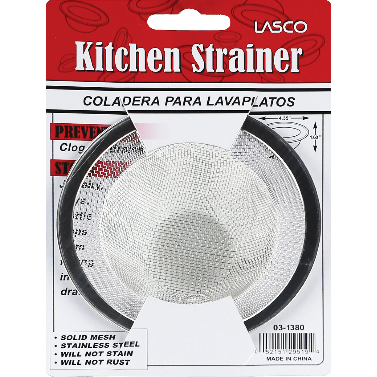 Lasco 4.4 In. Stainless Steel Mesh Kitchen Sink Strainer Cup Image 2