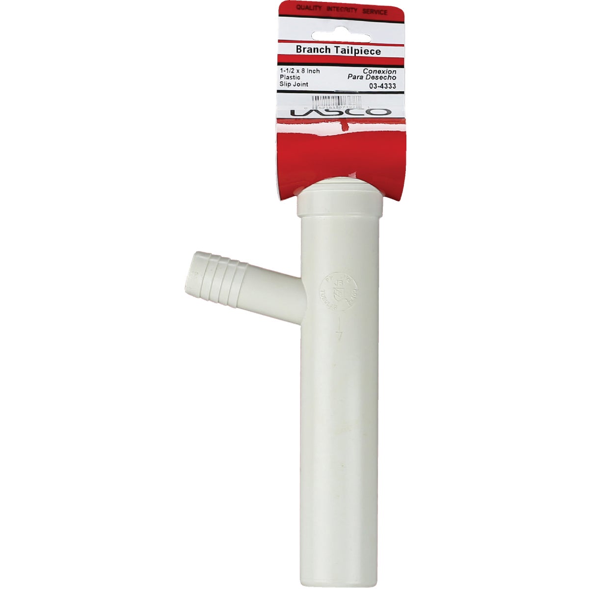 Lasco 1-1/2 In. x 8 In. White Slip Joint Dishwasher Tailpiece Image 2