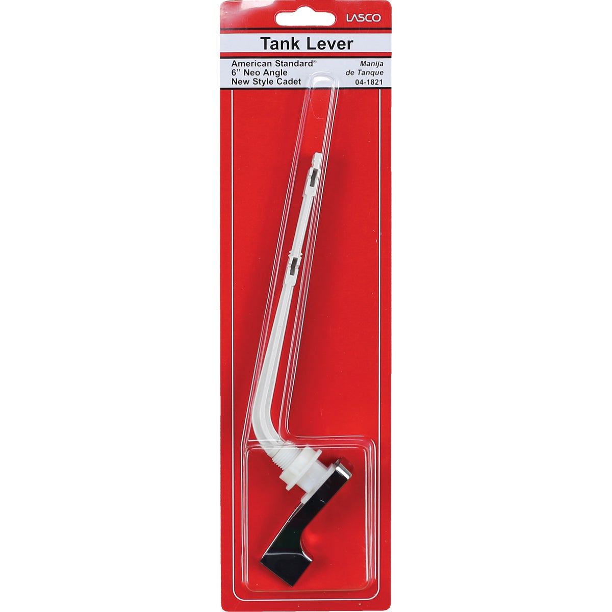 Lasco 22 Degree Chrome Tank Lever with Plastic Arm For American Standard Image 2