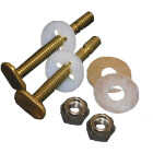 Lasco 5/16 In. x 2-1/4 In. Heavy-Duty Brass Toilet Bolts Image 1
