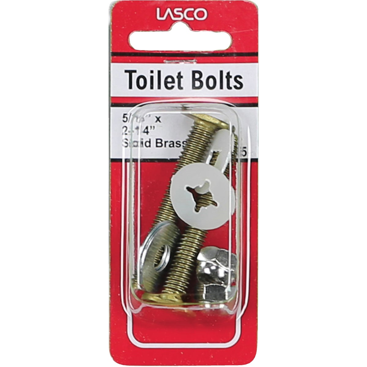 Lasco 5/16 In. x 2-1/4 In. Heavy-Duty Brass Toilet Bolts  Image 2