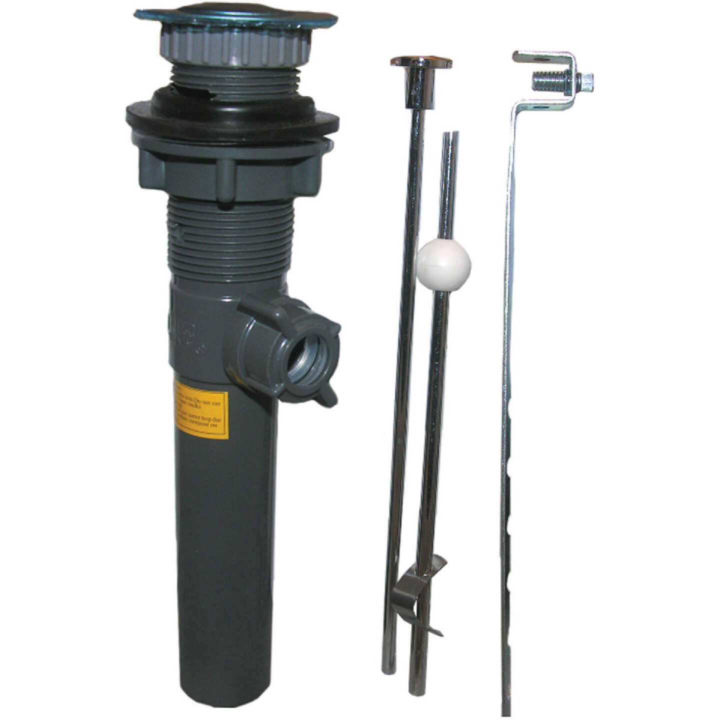 Lasco 1-1/4 In. Chrome-Plated/Plastic Pop-Up Assembly Image 1