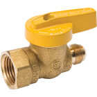 ProLine 9/16 In. x 1/2 In. x 9/16-24 Fine Flare Forged Brass Gas Valve Image 1
