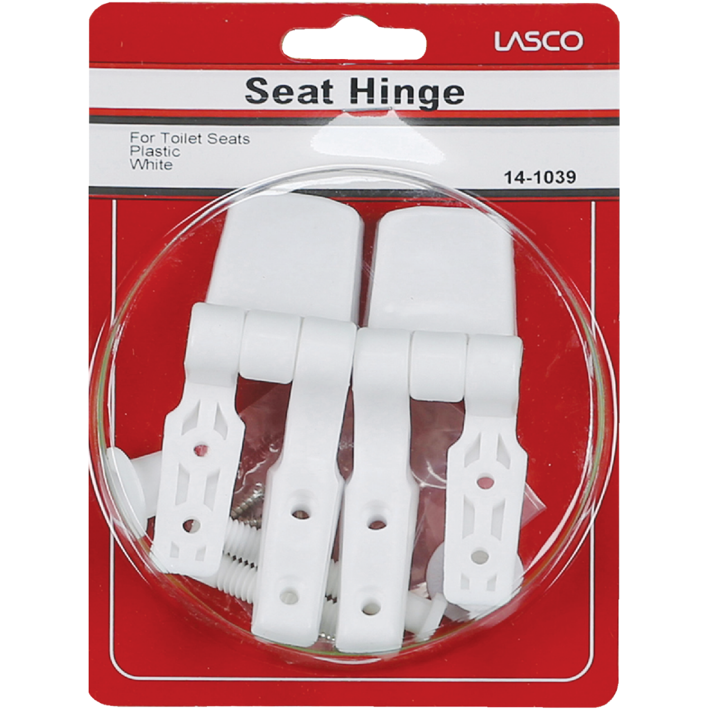 Lasco 3/8" x 2-1/2" White Plastic Toilet Seat Hinge for Bemis Image 2