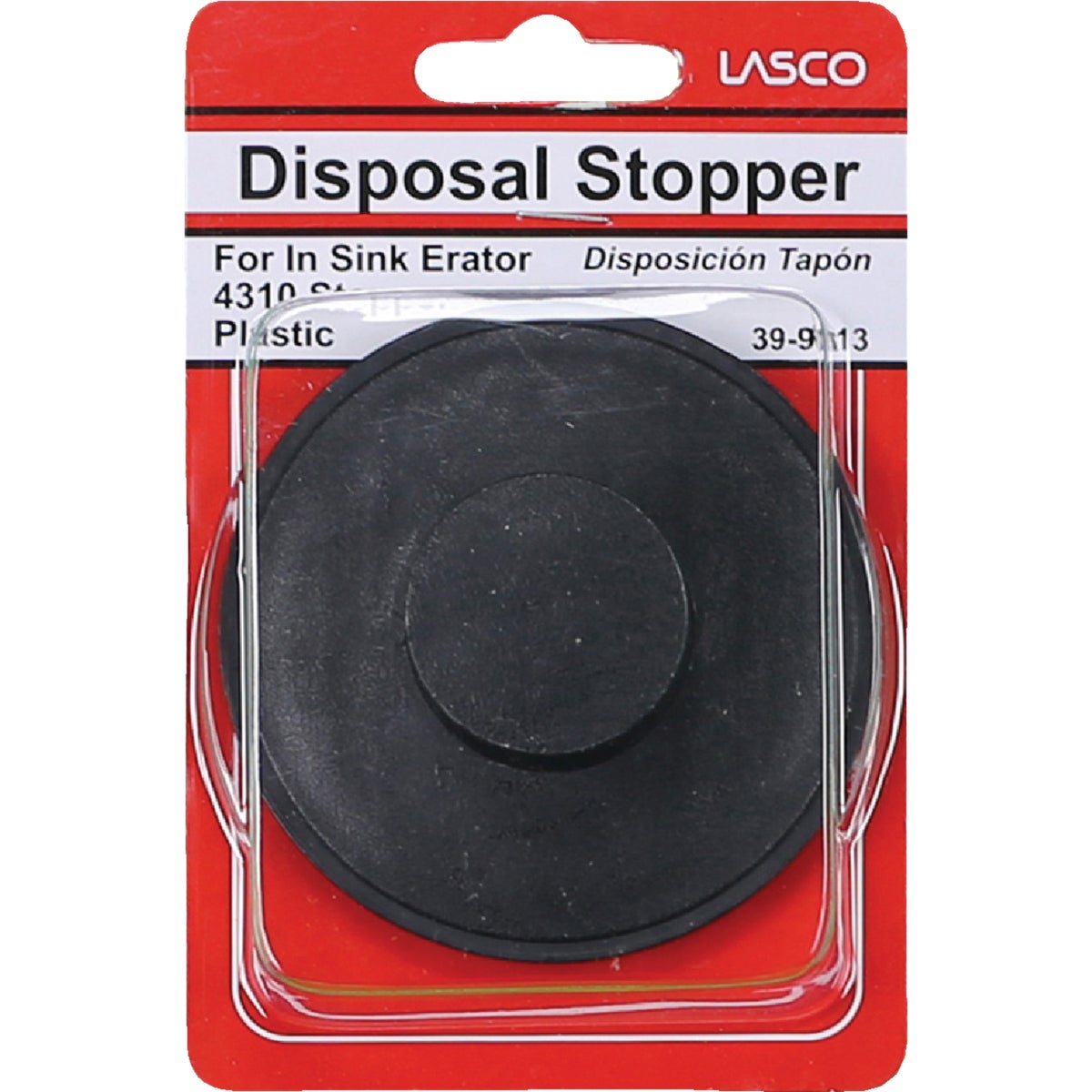 Lasco 3.50 In. Dia. Black Plastic Disposer Stopper Image 2