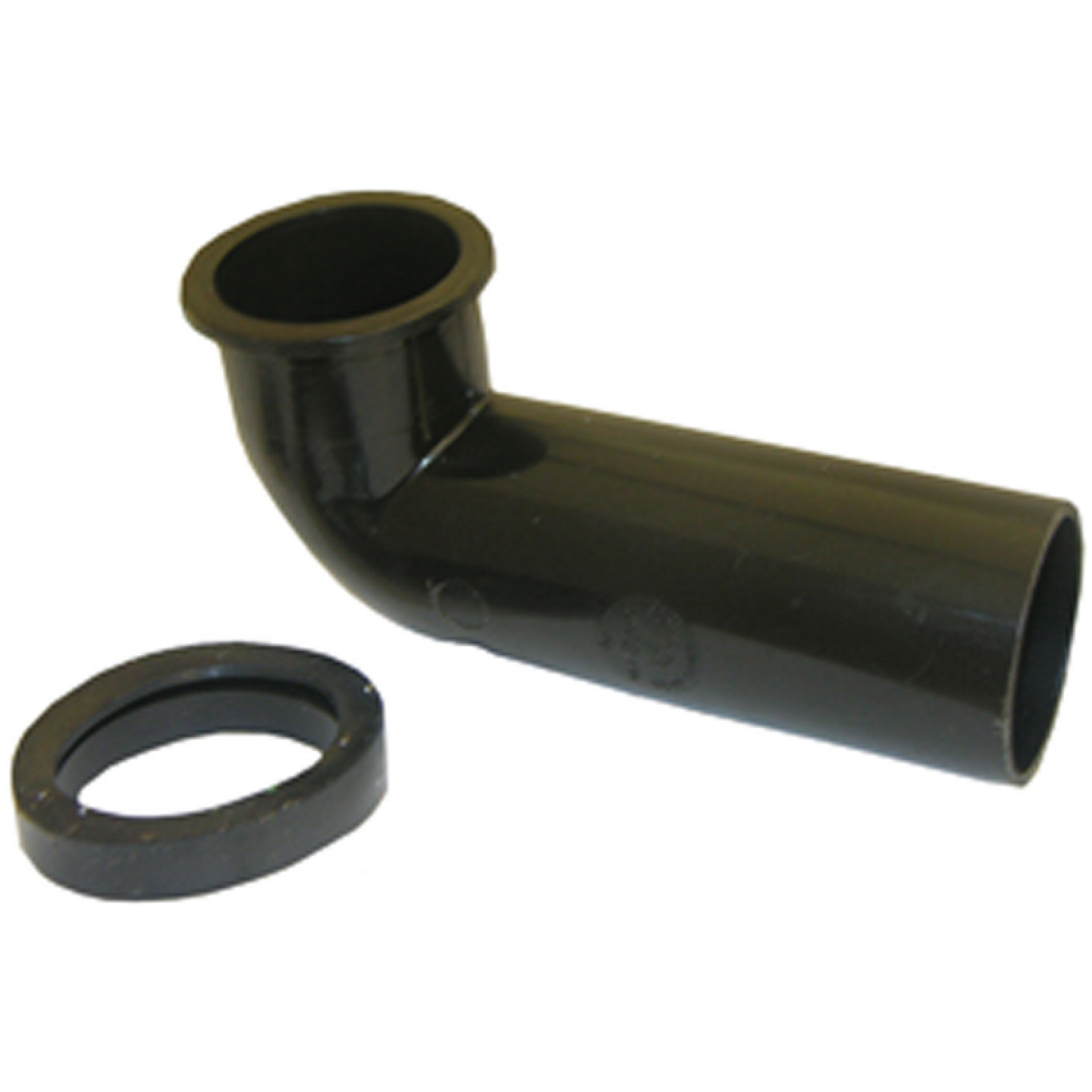 Lasco Black Plastic Disposer Outlet Elbow Image 1