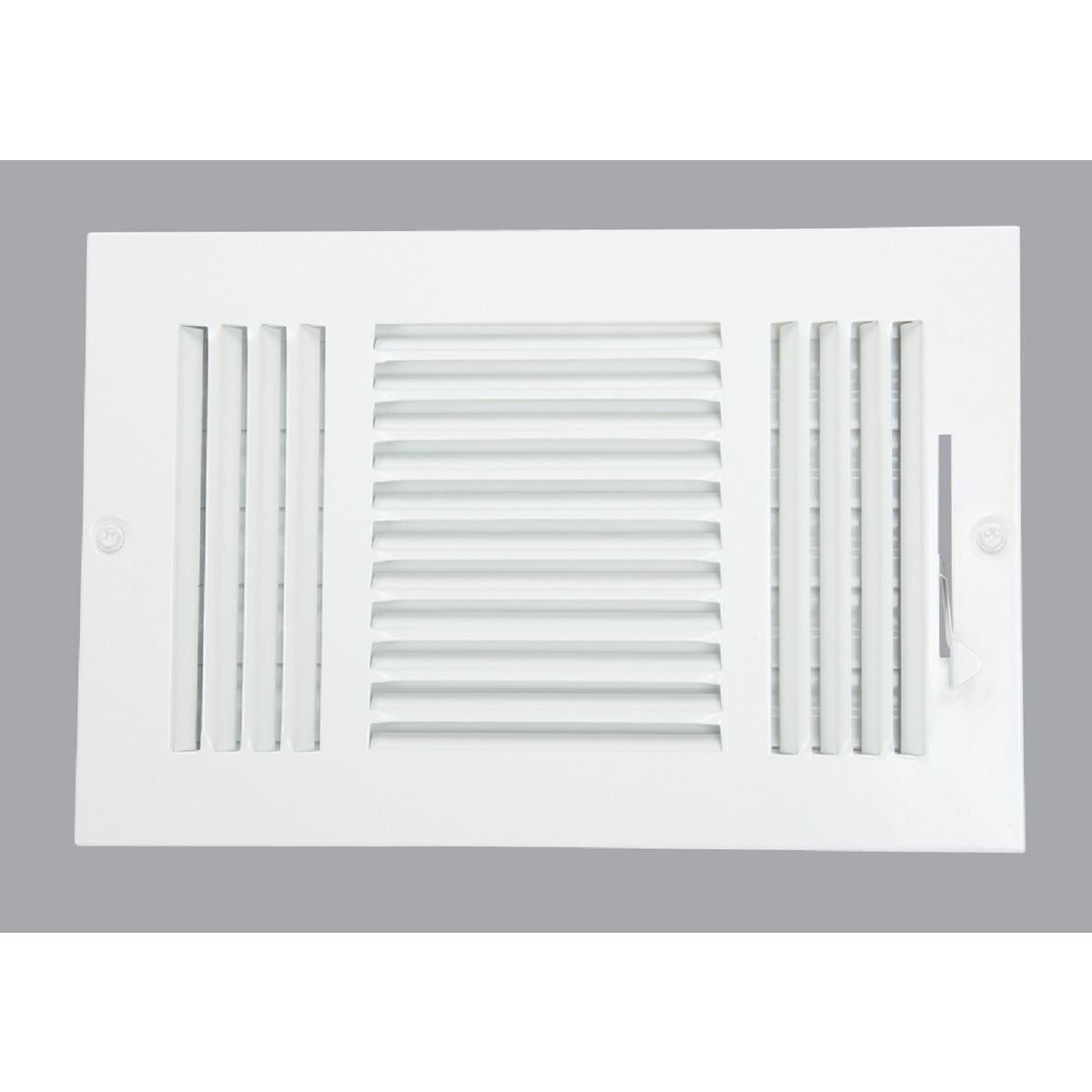 Home Impressions 6 In. x 10 In. White Steel Wall Register