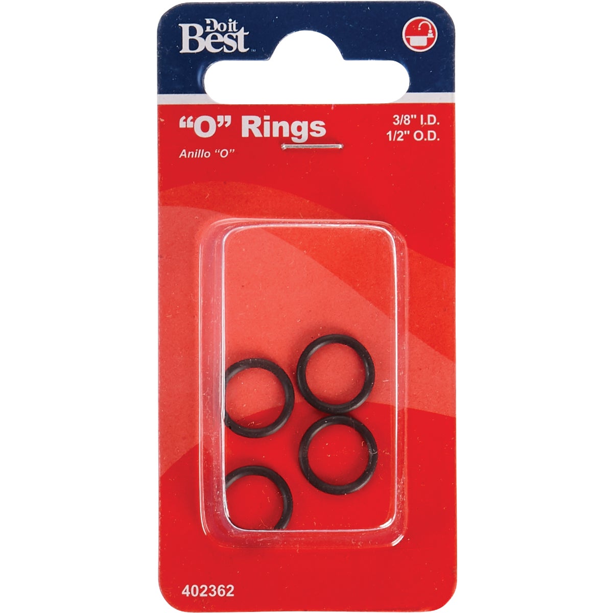 Do it Best 3/8 In. x 1/2 In. x 1/16 In. O-Ring (4 Ct.) Image 2