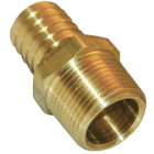 Lasco 1/2 In. MPT x 3/8 In. Brass Hose Barb Adapter Image 1