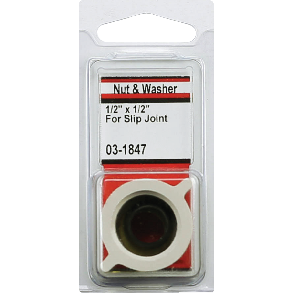 Lasco 1/2 In. FPT x 3/8 In. OD Tube White Plastic Slip Joint Nut and Washer Image 2