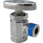 Lasco 1/2 In. FIP Inlet x 3/8 In. Compression Outlet Multi-Turn Style Angle Valve Image 1