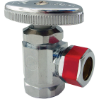Lasco 1/2 In. FIP Inlet x 1/2 In. Compression Outlet Multi-Turn Style Angle Valve Image 1