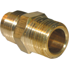 Lasco 3/8 In. M x 3/8 In. MPT Brass Flare Adapter Image 1