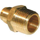 Lasco 3/8 In. M x 1/2 In. MPT Brass Flare Adapter Image 1