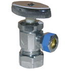 Lasco 5/8 In. Comp Inlet x 3/8 In. Comp Outlet Multi-Turn Style Angle Valve Image 1