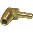 Lasco 1/8 In. MPT x 1/4 In. Hose Barbed 90 Deg. 90 Deg. Brass Elbow (1/4 Bend) Image 1