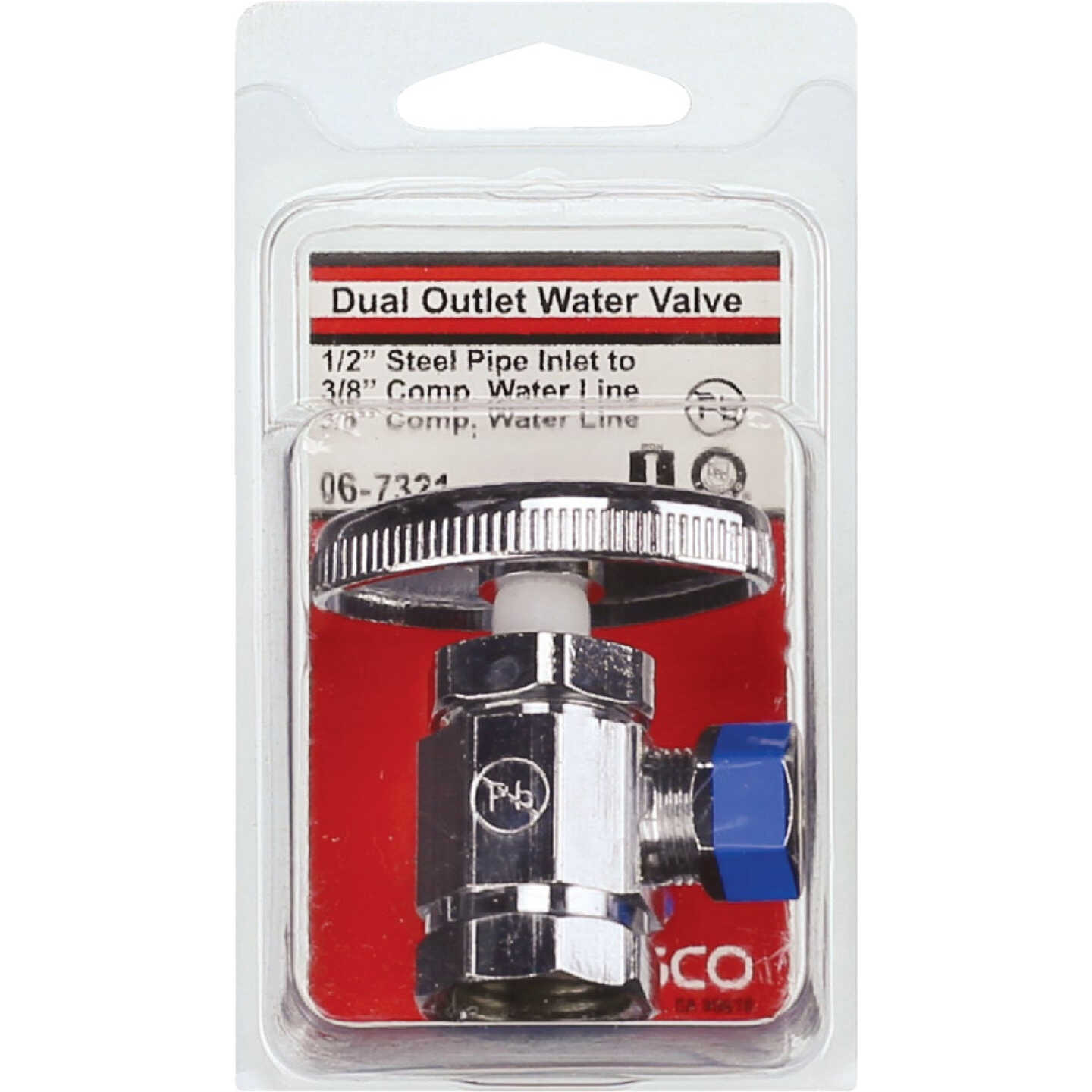Lasco 1/2 In. IP x 3/8 In. Compression x 3/8 In. Compression Multi-Turn Style Angle Valve Image 2
