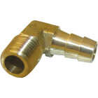 Lasco 1/4 In. MPT x 3/8 In. Hose Barbed 90 Deg. Brass Elbow (1/4 Bend) Image 1