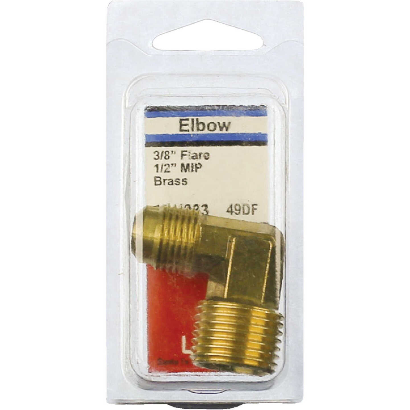 Lasco 3/8 In. MFL x 1/2 In. MPT 90 Deg. Flare Brass Elbow (1/4 Bend) Image 2