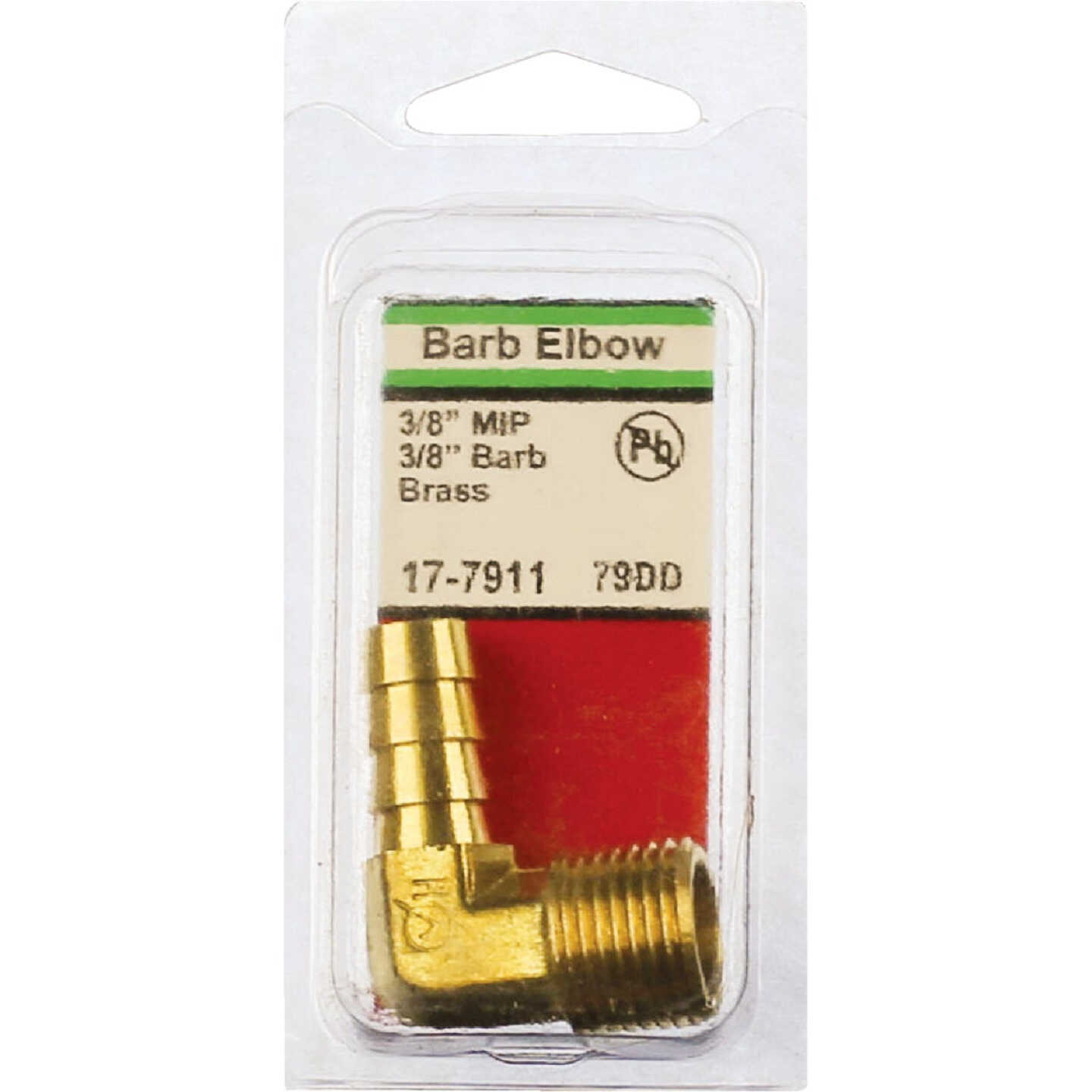 Lasco 3/8 In. MPT x 3/8 In. Hose Barbed 90 Deg. Brass Elbow (1/4 Bend) Image 2