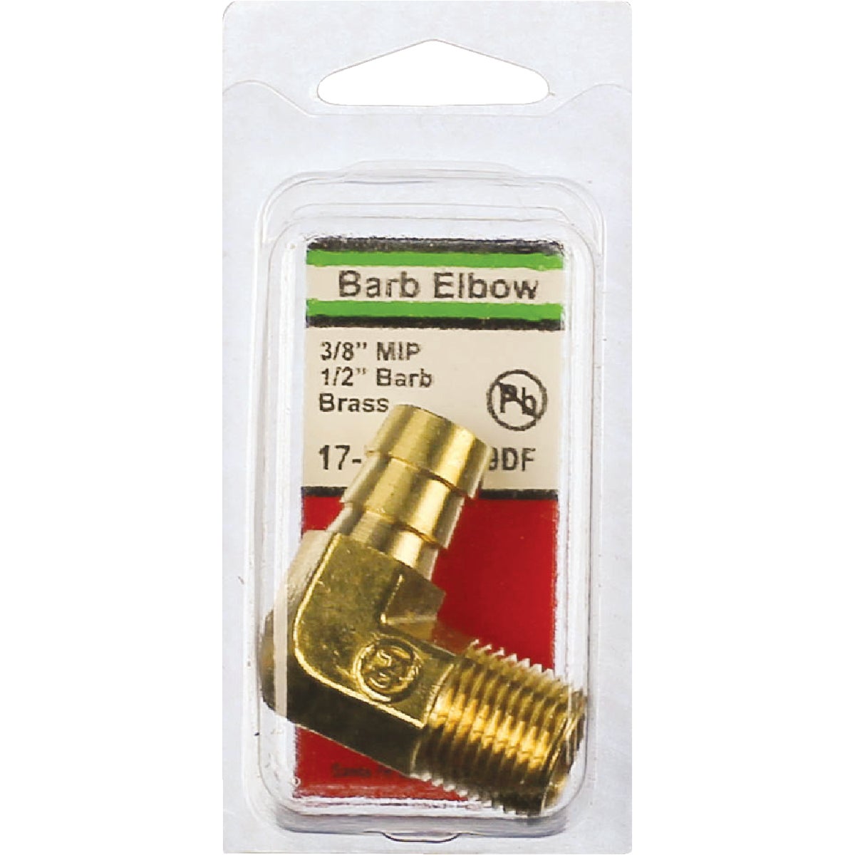 Lasco 3/8 In. MPT x 1/2 In. Hose Barbed 90 Deg. Brass Elbow (1/4 Bend) Image 2