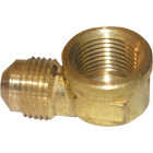 Lasco 3/8 In. MFL x 3/8 In. FPT 90 Deg. Flare Brass Elbow (1/4 Bend) Image 1