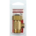Lasco 1/2 In. IP Inlet x 1/2 In. IP Outlet x 3/8 In. C Outlet Brass Extender Tee Image 2