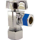Lasco 5/8 In. Copper C Inlet x 3/8 In. C Outlet 1/4 Turn Angle Valve Image 1