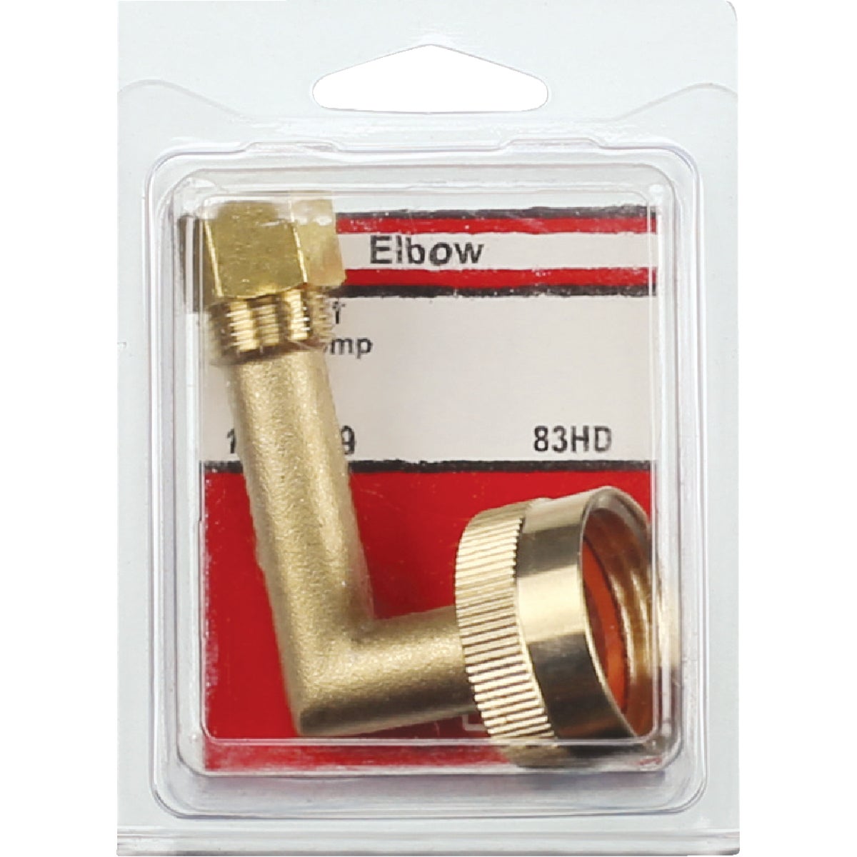 Lasco 3/4 In. FHT Swivel x 3/8 C 90 Deg. Compression Brass Elbow (1/4 Bend) Image 2
