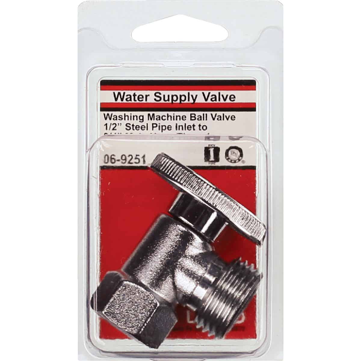 Lasco 1/2 In. IP x 3/4 In. M Hose Thread Outlet Washing Machine Valve Image 2