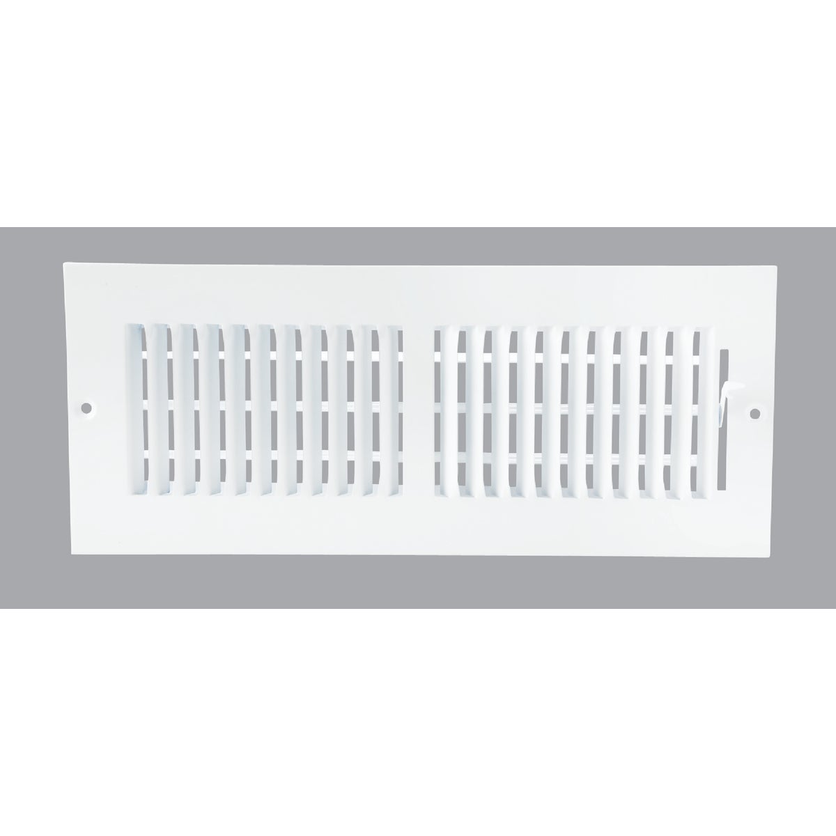 Home Impressions 4 In. x 12 In. White Steel Wall Register
