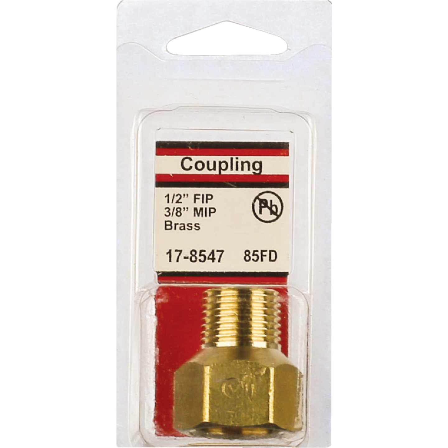 Lasco 1/2 In. FPT x 3/8 In. MPT Brass Adapter Image 2