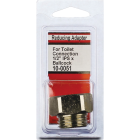 Lasco 1/2 In. IPS Supply x Ballcock Thread Brass Adapter Image 2