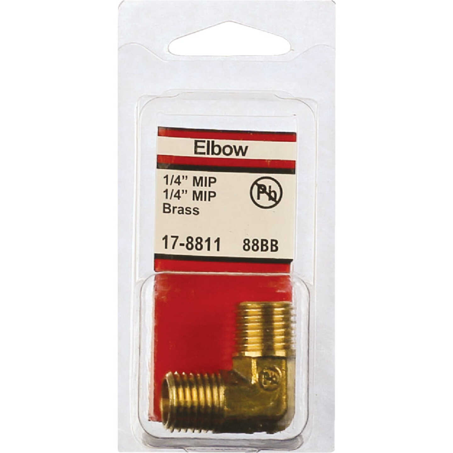 Lasco 1/4 In. MPT x 1/4 In. MPT 90 Deg. Brass Elbow (1/4 Bend) Image 2