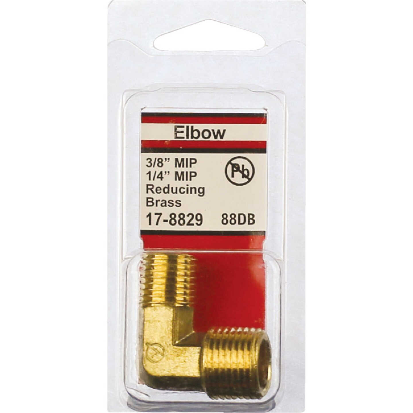 Lasco 3/8 In. MPT x 1/4 In. MPT 90 Deg. Brass Elbow (1/4 Bend) Image 2