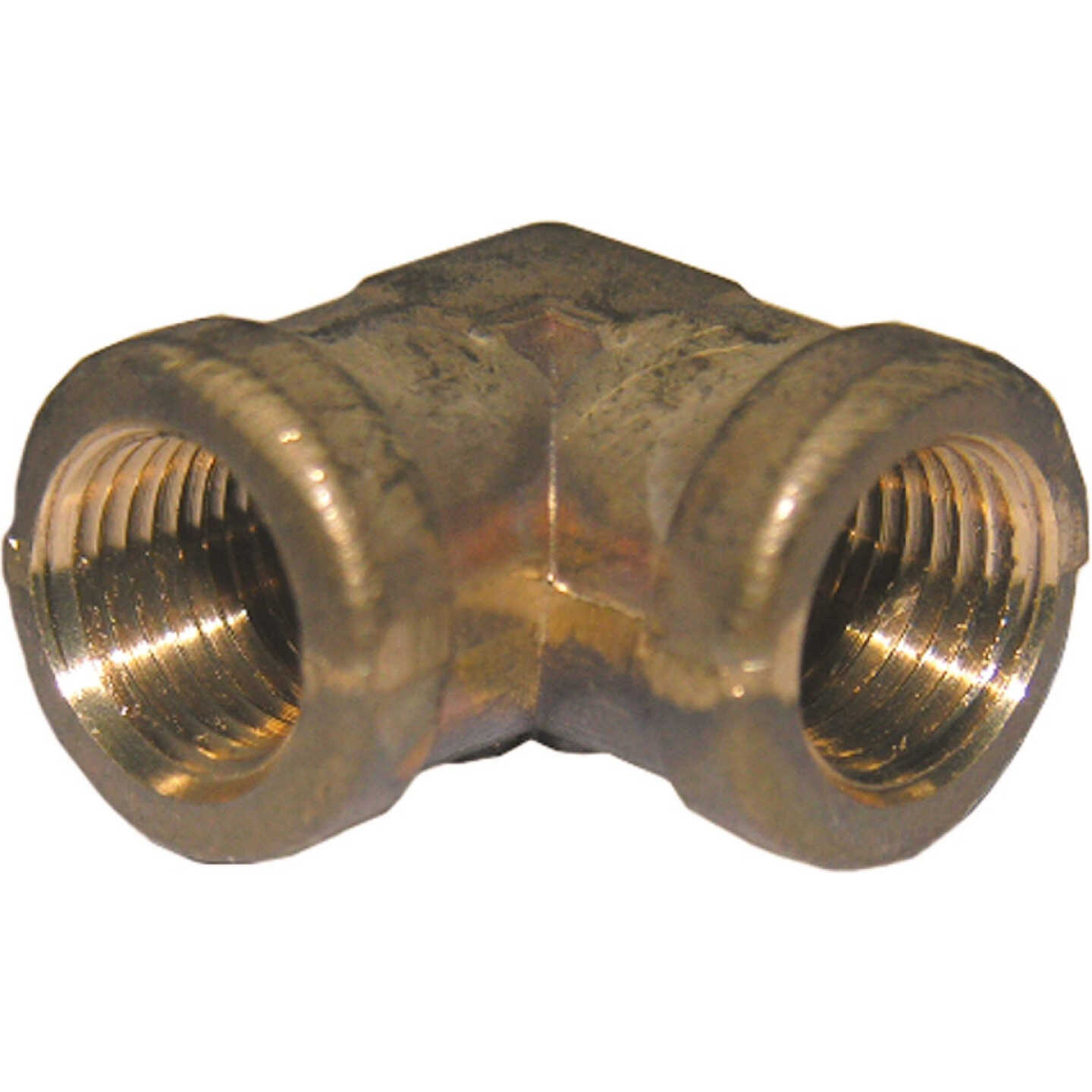 Lasco 1/8 In. FPT X 1/8 In. FPT 90 Deg. Brass Elbow (1/4 Bend) Image 1