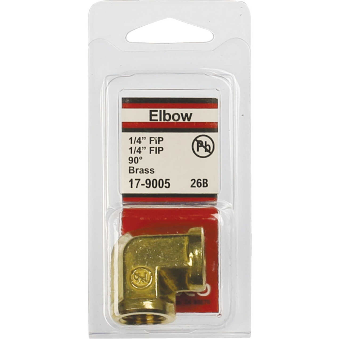 Lasco 1/4 In. FPT X 1/4 In. FPT 90 Deg. Brass Elbow (1/4 Bend) Image 2