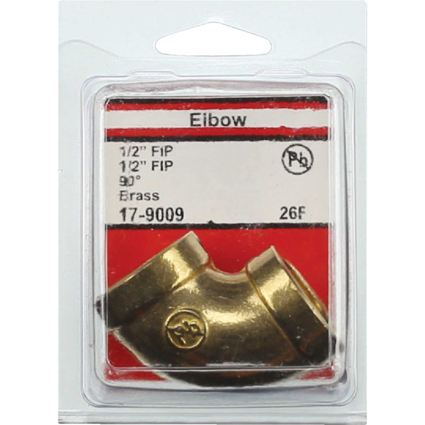 Lasco 1/2 In. FPT X 1/2 In. FPT 90 Deg. Brass Elbow (1/4 Bend) Image 2