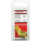 Lasco 1/8 In. FPT x 1/8 In. MPT 45 Deg. Brass Street Elbow (1/8 Bend) Image 2