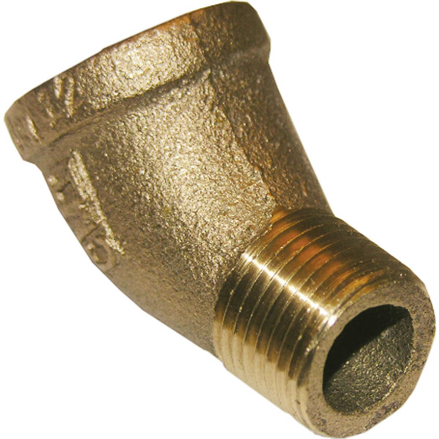 Lasco 1/4 In. FPT x 1/4 In. MPT 45 Deg. Brass Street Elbow (1/8 Bend) Image 1