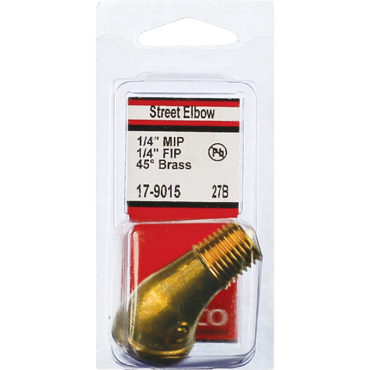 Lasco 1/4 In. FPT x 1/4 In. MPT 45 Deg. Brass Street Elbow (1/8 Bend) Image 2