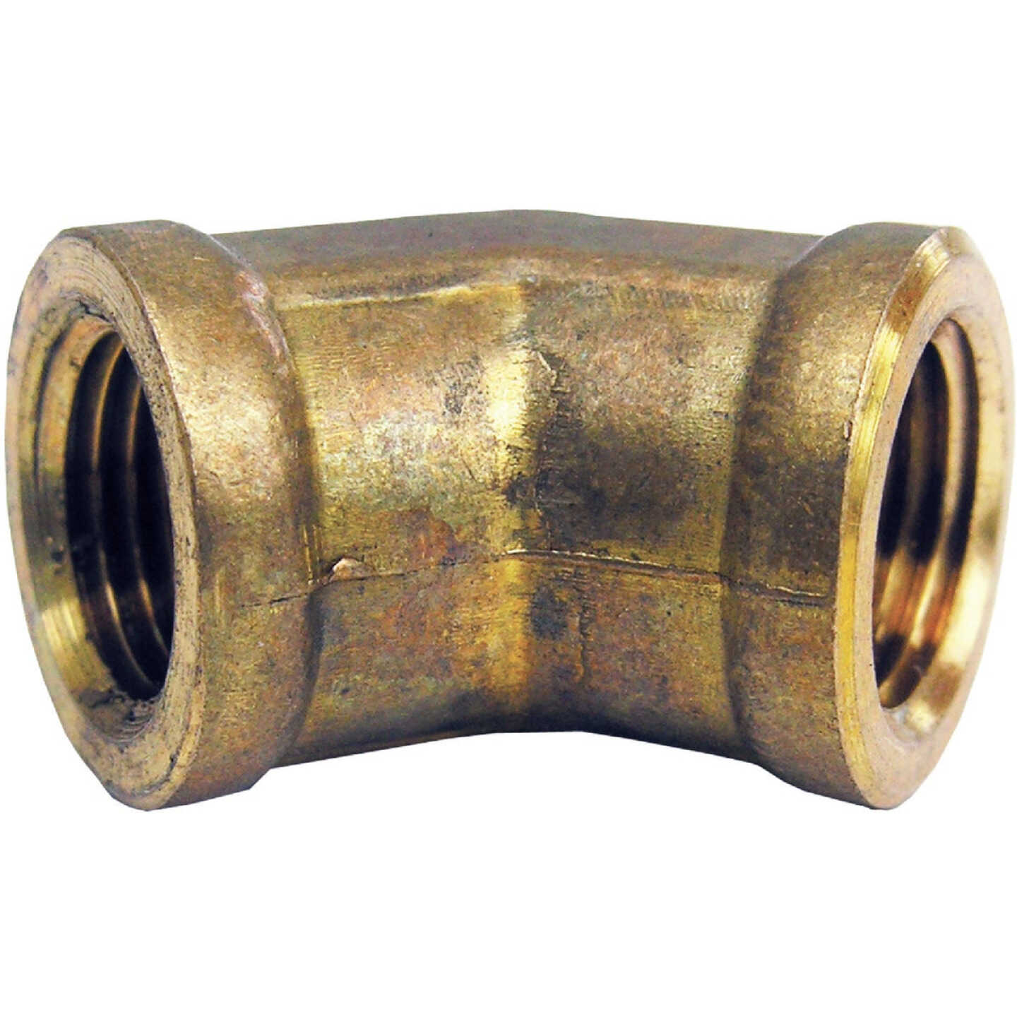 Lasco 1/8 In. FPT x 1/8 In. FPT 45 Deg. Brass Elbow (1/8 Bend) Image 1