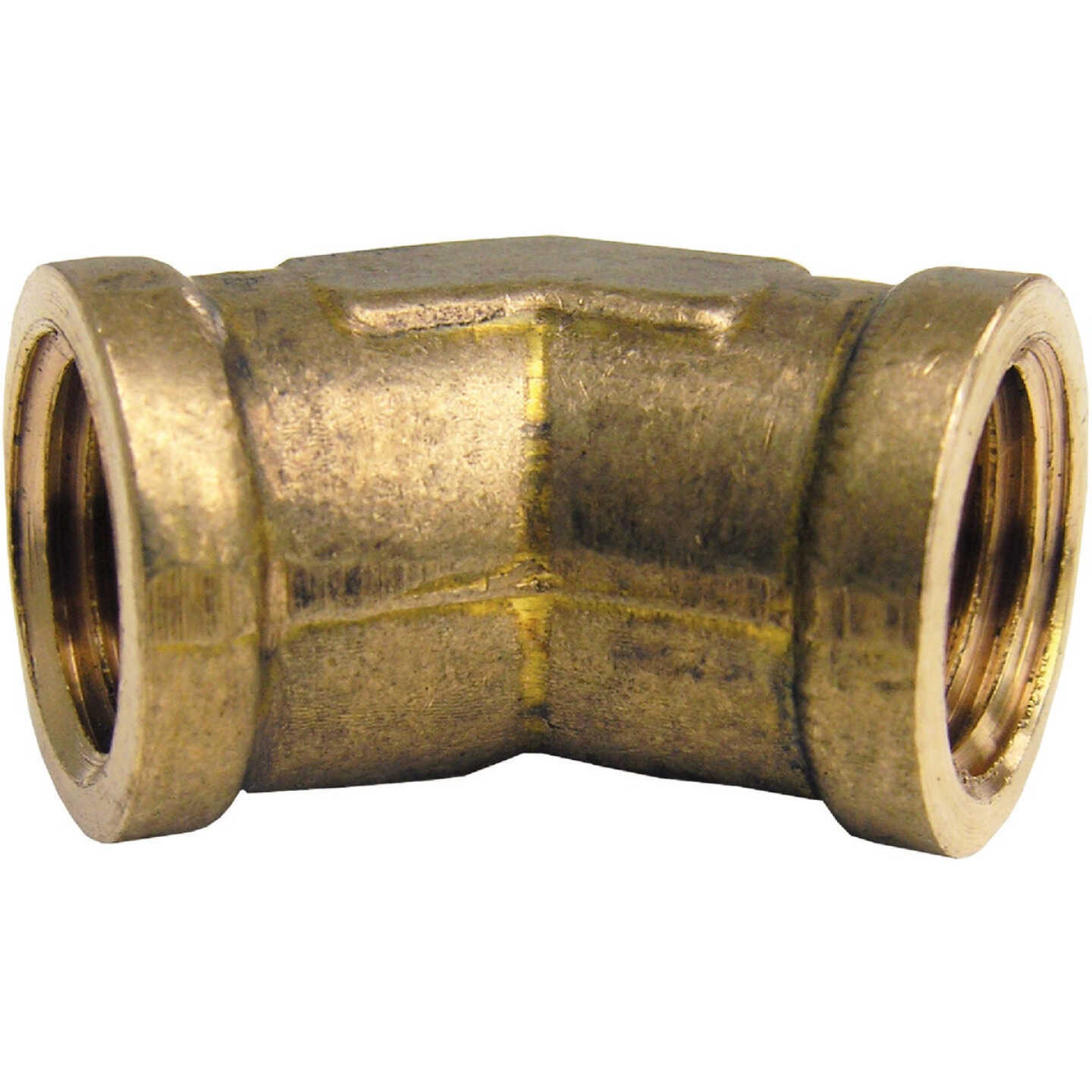 Lasco 1/4 In. FPT x 1/4 In. FPT 45 Deg. Brass Elbow (1/8 Bend) Image 1