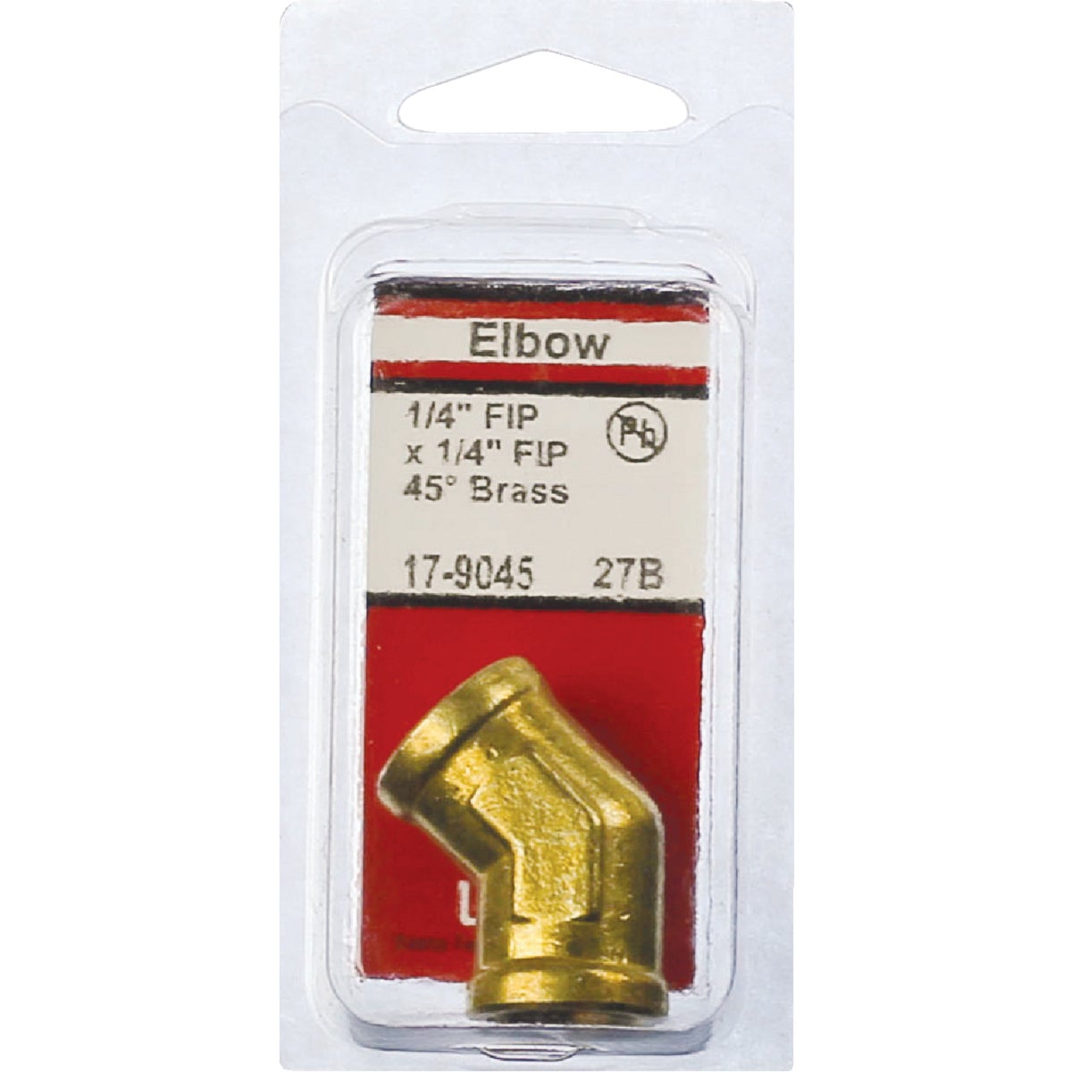 Lasco 1/4 In. FPT x 1/4 In. FPT 45 Deg. Brass Elbow (1/8 Bend) Image 2