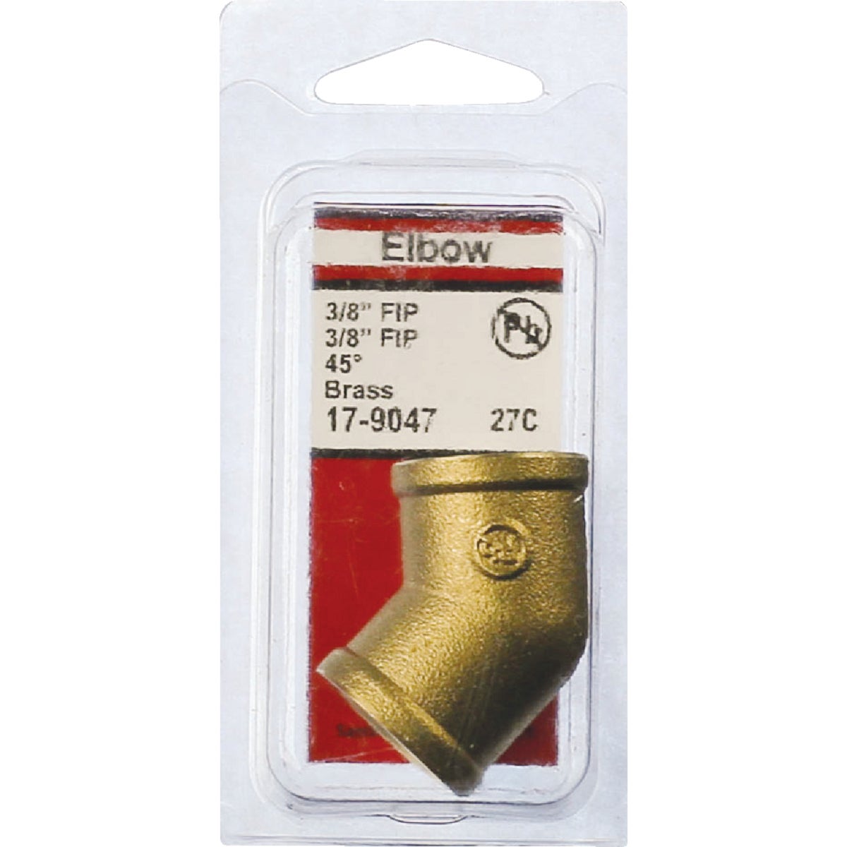 Lasco 3/8 In. FPT x 3/8 In. FPT 45 Deg. Brass Elbow (1/8 Bend) Image 2