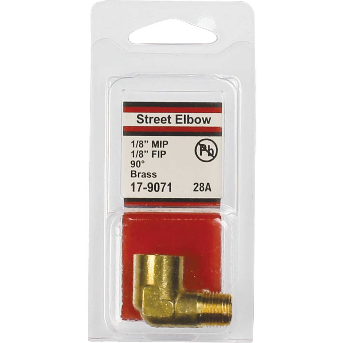 Lasco 1/8 In. FPT x 1/8 In. MPT 90 Deg. Street Brass Elbow (1/4 Bend) Image 2