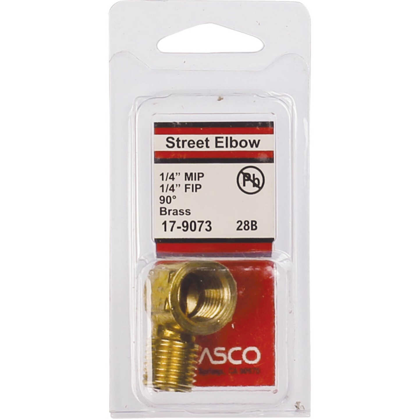 Lasco 1/4 In. FPT x 1/4 In. MPT 90 Deg. Street Brass Elbow (1/4 Bend) Image 2